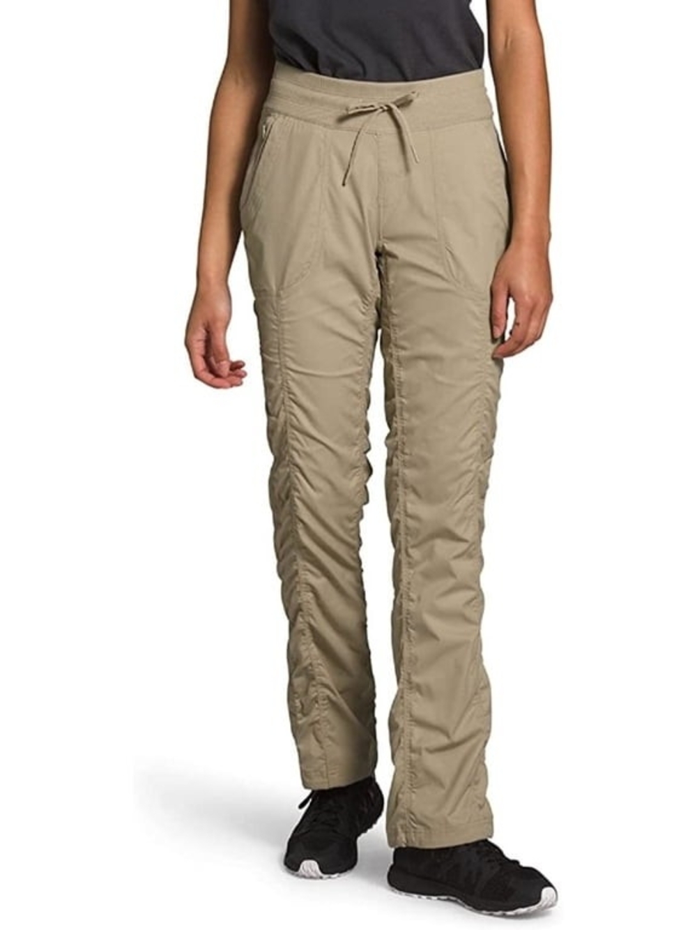 The North Face Aphrodite 2.0 Women's Straight-Leg Drawstring Pants — Khaki - L